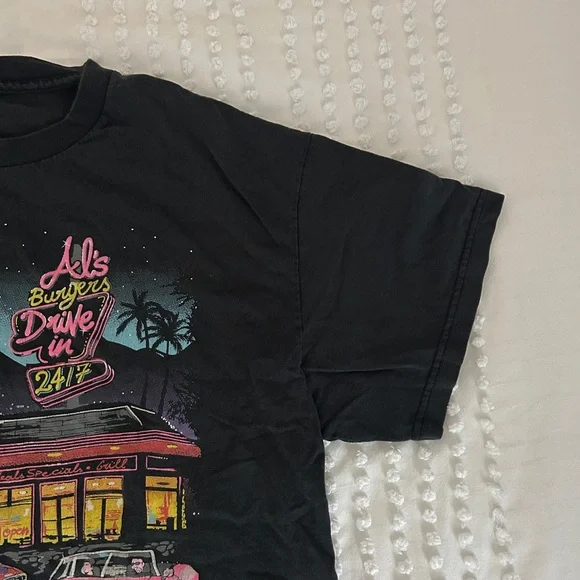 Brandy Melville/John Galt Black T-Shirt - Picture 3 of 4